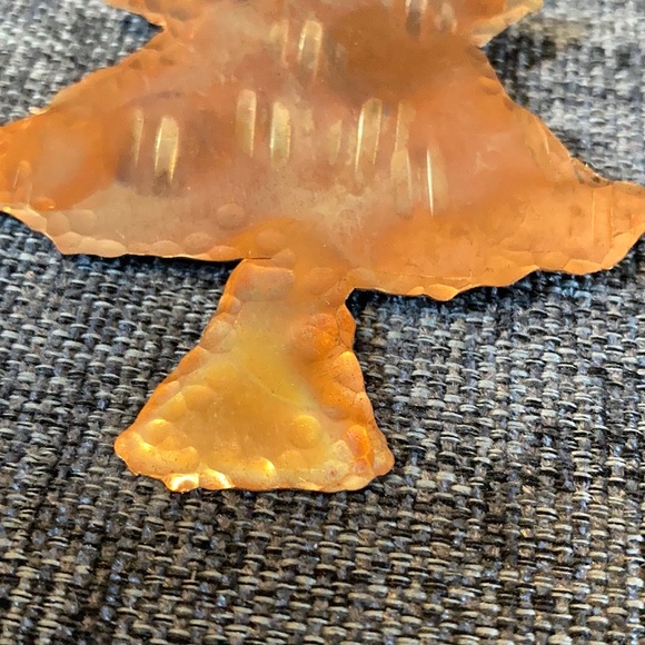 Copper Holiday Tree Brooch - Picture 4 of 4